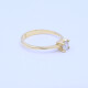 Anillo solitario oro 18k y brillante engarce 4 puntas. Anillo solitario oro 18k y brillante engarce 4 puntas.