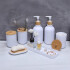 Set De Baño Accesorios Juego De 7 Piezas Dispenser Jabonera IMBACK Color Blanco Set De Baño Accesorios Juego De 7 Piezas Dispenser Jabonera IMBACK Color Blanco