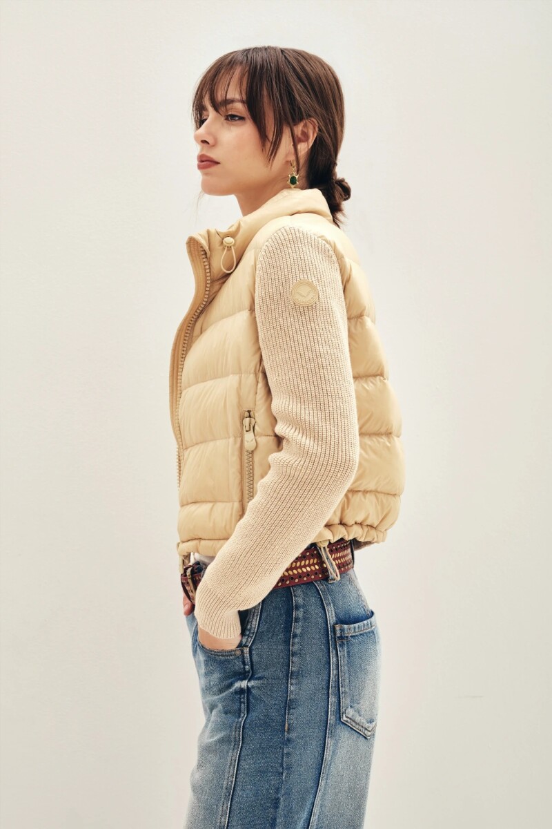 CAMPERA KNIT Crudo