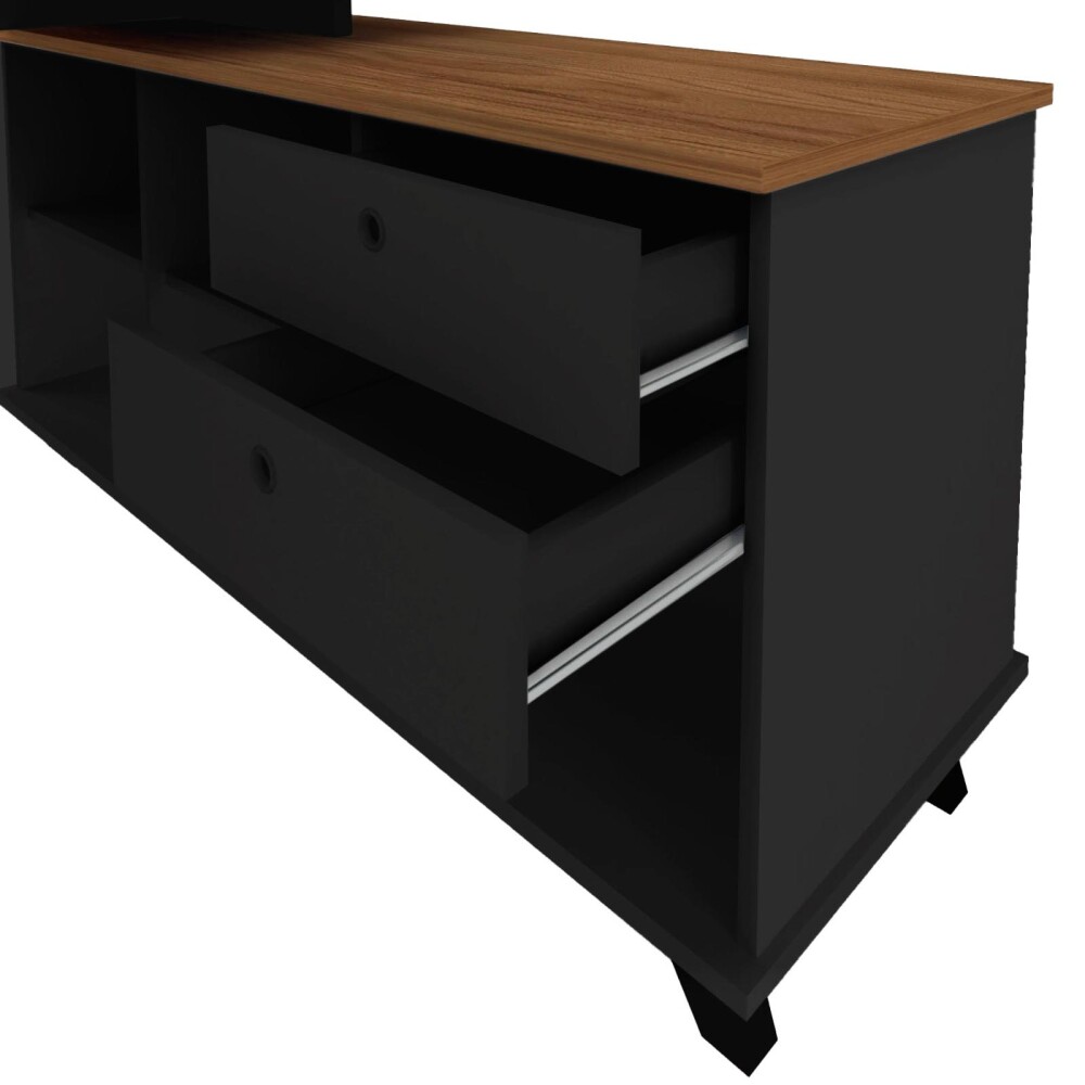 ESCRITORIO MDF-Y-MDP NEGRO GOLD