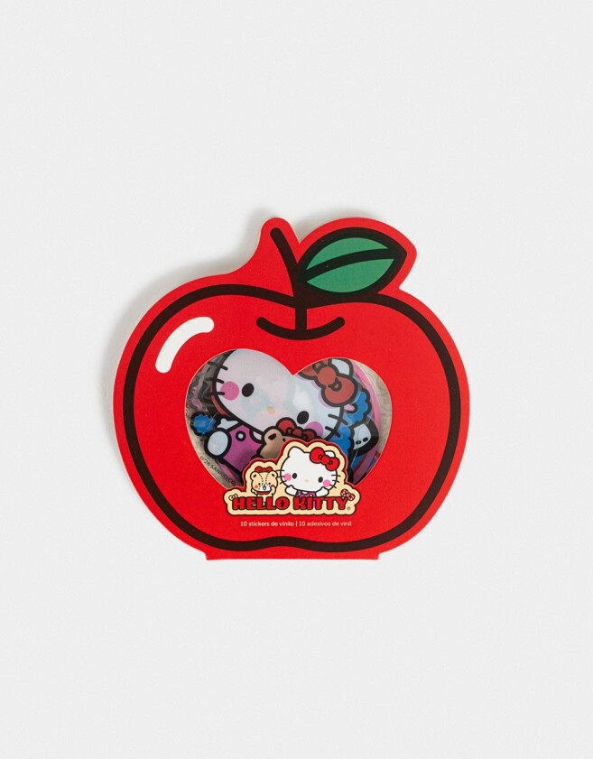 Stickers y Album Stickers Set De Stickers Hello Kitty Kawaii - Rojo Cereza