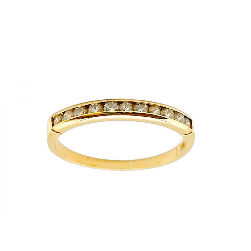 Anillo Sin Fin-Oro 18k-Piedra Zirconia-AN9516 conpiedra