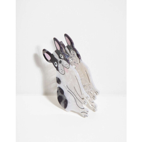 Broche De Perro Bulldog Francés Combinacion Bicolor