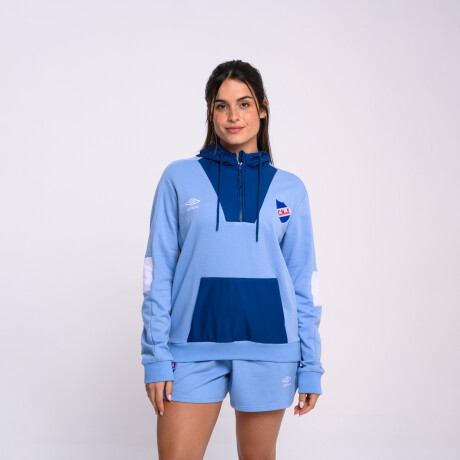 Canguro Placket Nacional Mujer Celeste, Azul Marino, Blanco