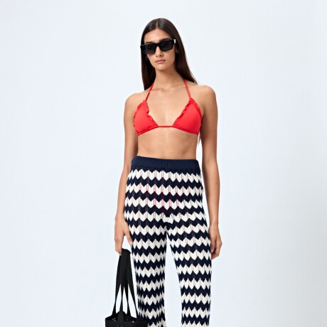 PANTALON AMBRA Blanco/Azul