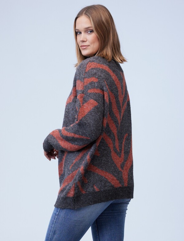 Buzo Print Oversize MULTI/GRIS