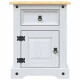 Mesa de Luz Grande Estilo Mexicano 1 Puerta 1 Cajon BLANCO y CERA NATURAL Mesa de Luz Grande Estilo Mexicano 1 Puerta 1 Cajon BLANCO y CERA NATURAL