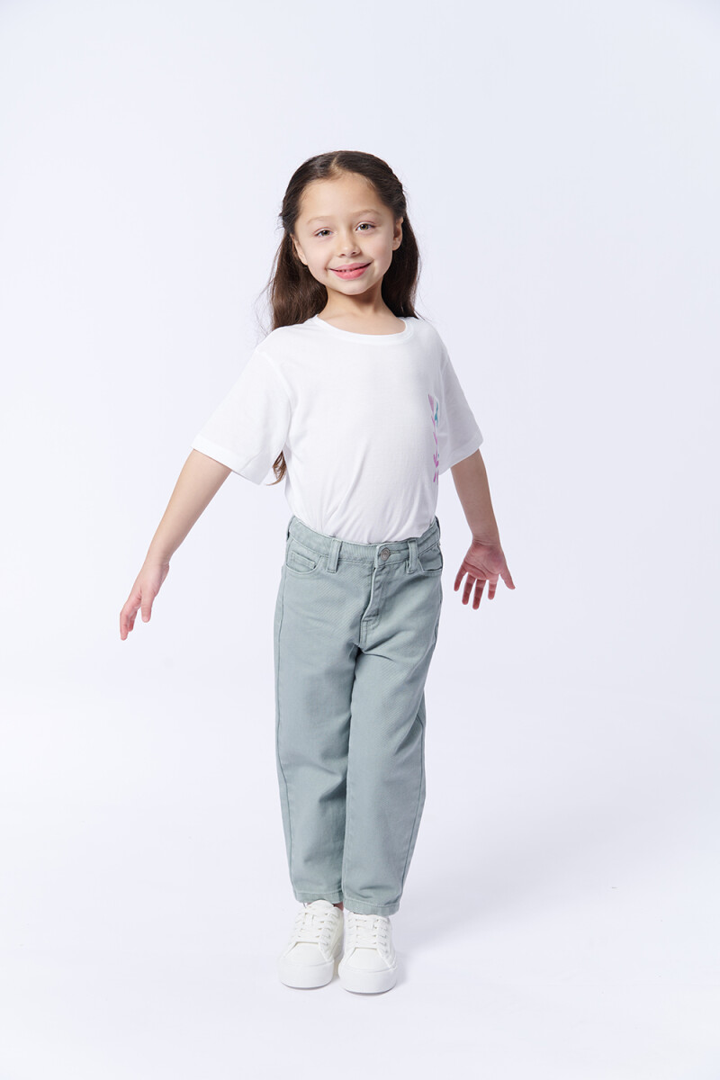 Pantalón Jean Slouchy Verde