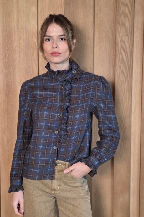 Camisa Amelie Escoces Chocolate