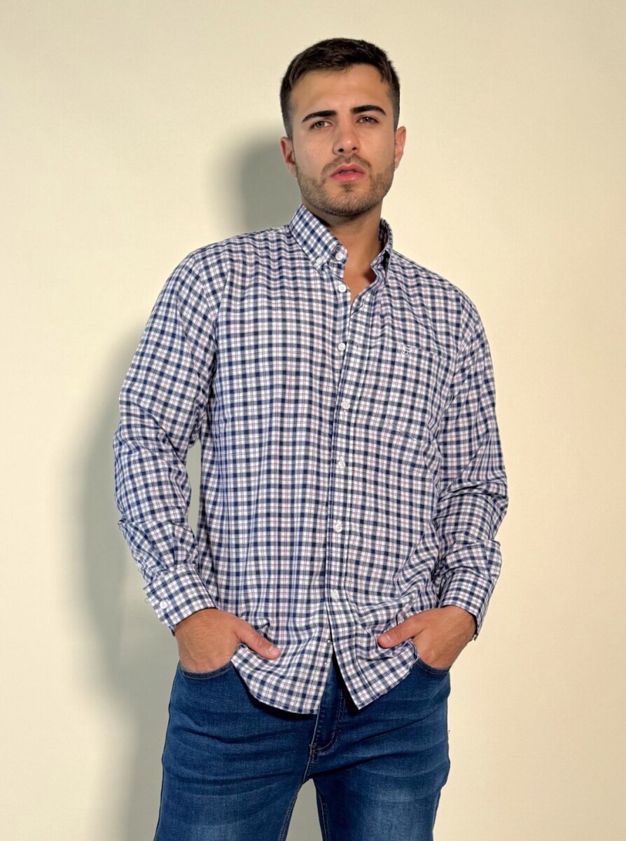 Camisa a cuadros Thot - Azul 