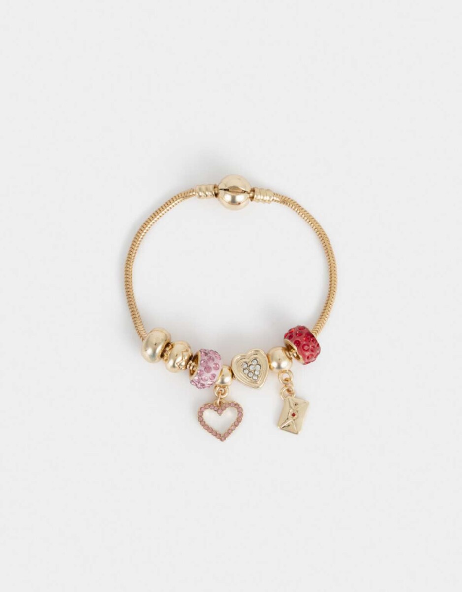 Pulsera Flexible Multidijes - Dorado 