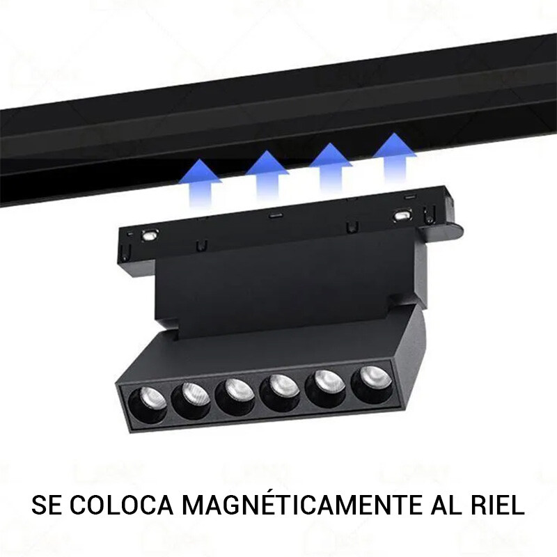 SPOT LINEAL AJUSTABLE MAGNETICO 6W 2700K Spot Lineal Magnetico Ajustable 6W