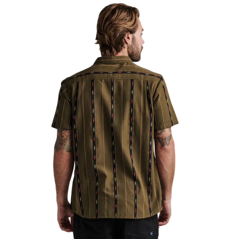 Camisa Roark Journey Ss Woven - Verde Camisa Roark Journey Ss Woven - Verde