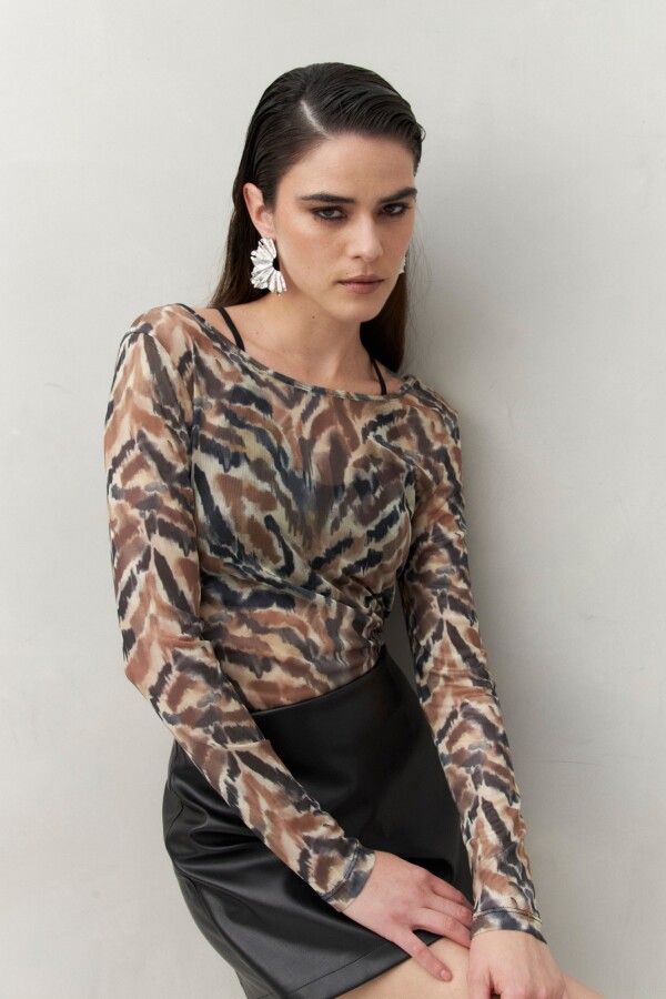 TOP TRINA Animal Print