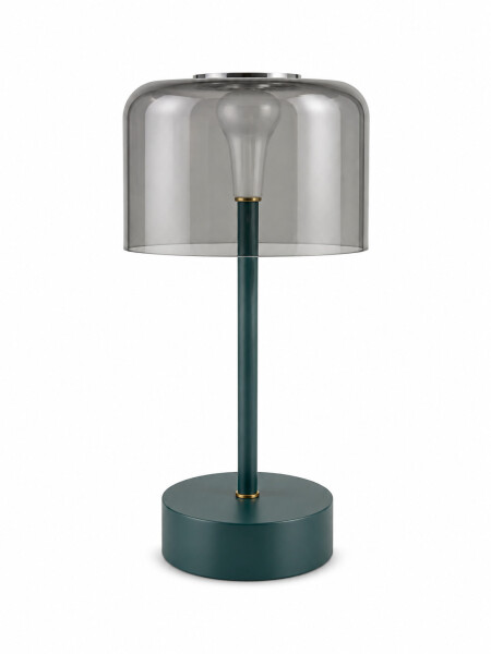 LAMPARA CON PANTALLA TRANSPARENTE VERDE