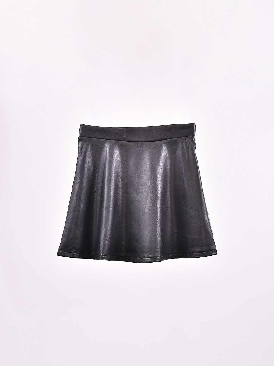 FALDA PU EMILIA - NEGRO 