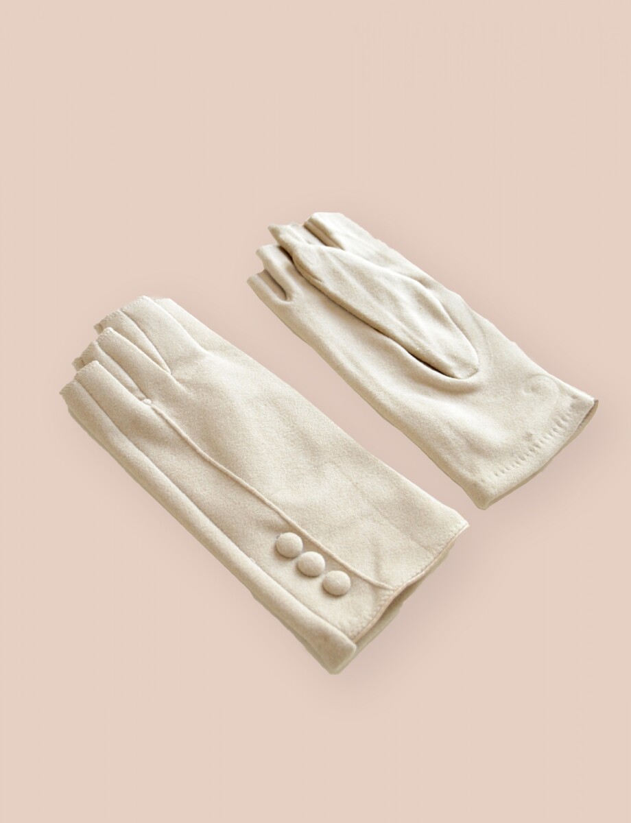 Guantes Cut - Beige 