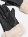 Guantes Varios Guantes Con Puños Peluditos - Negro