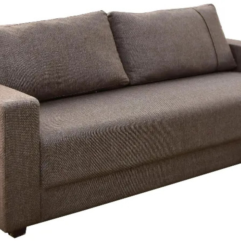 SOFA 2 CUERPOS - TAPIZADO TELA MARRÓN OSCURO SOFA 2 CUERPOS - TAPIZADO TELA MARRÓN OSCURO