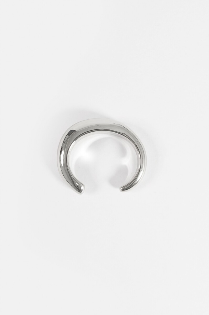 Pulsera cuff bold - plateado 