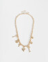 Collares Cortos Con corazón Collar Corto Multidijes Corazón - Dorado