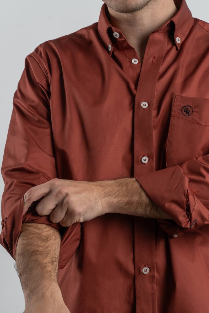 Camisa Casual Brixton Terracota