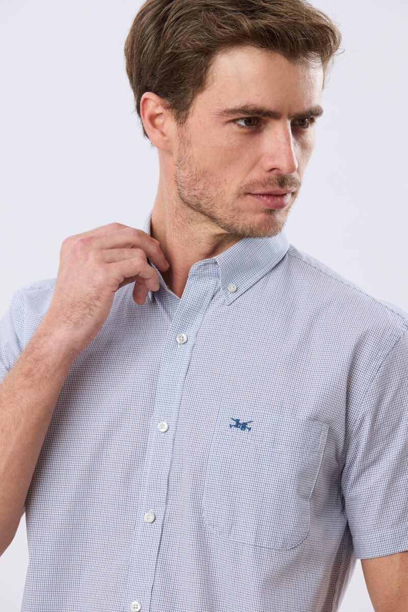 CAMISA CUADROS - Azul 