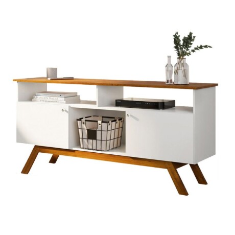 RACK PARA TV 60" AMSTERDAM - OFF WHITE/MADERA RACK PARA TV 60" AMSTERDAM - OFF WHITE/MADERA