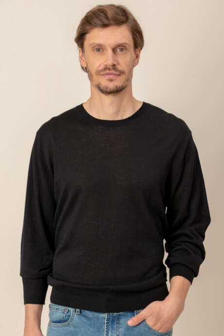 Sweater lino Negro