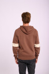 Campera deportiva estampada Marrón