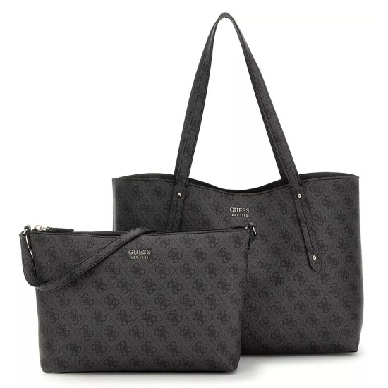 Cartera Guess Brenton Negro Logo 0