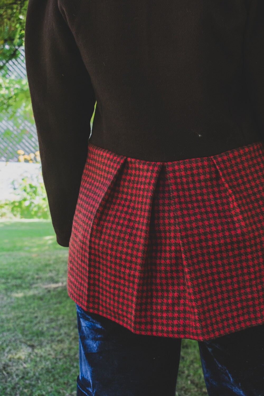 Blazer Office Lana Chocolate / Tweed Rojo