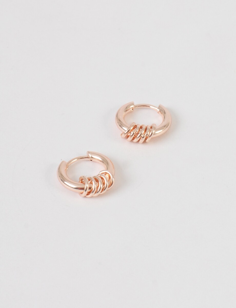 Aro con detalle - oro rosa 