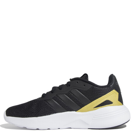Championes de Mujer Adidas Nebzed Cloudfoam Lifestyle Running Negro - Dorado