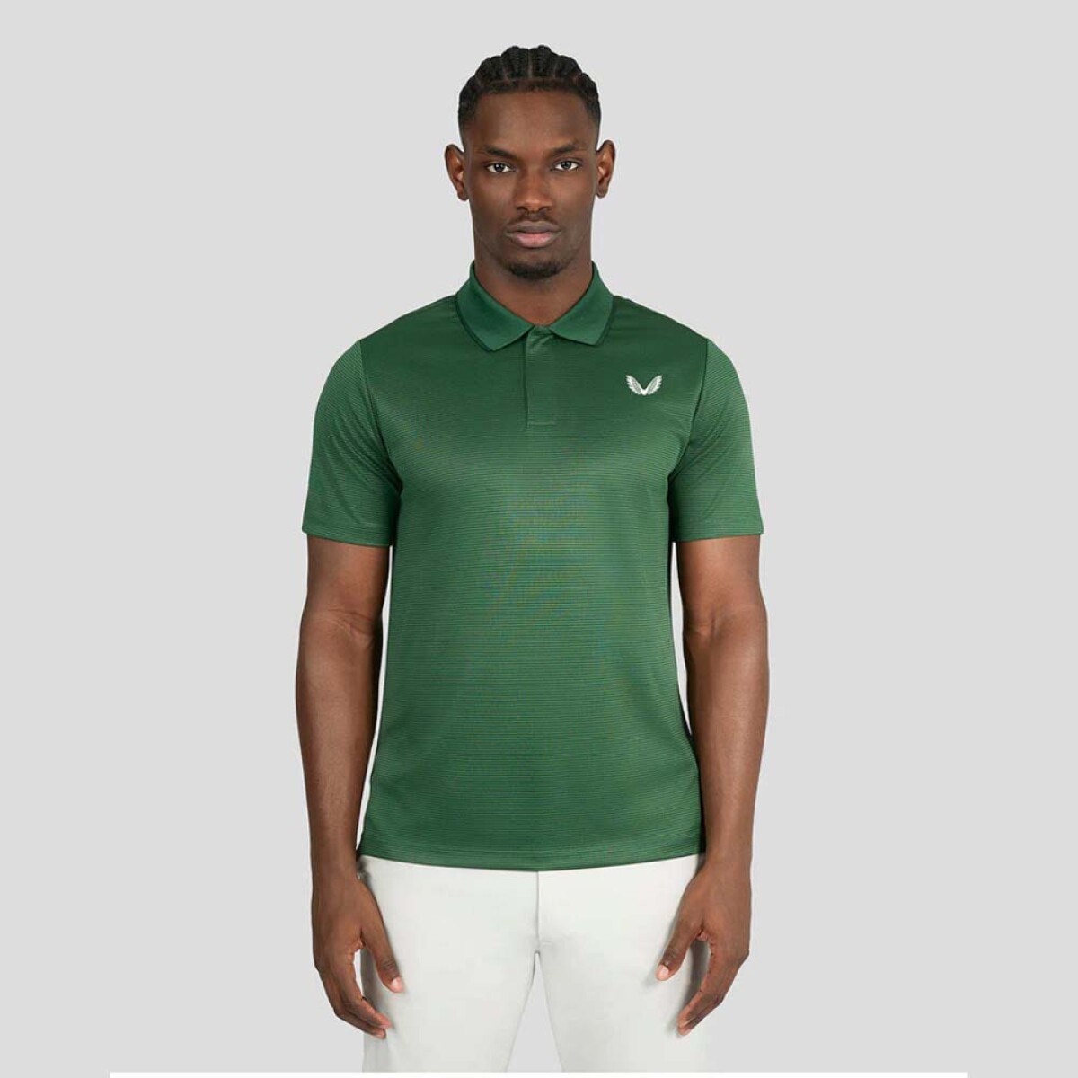 Tonal Stripe Polo - Hombre - Hunter Green 