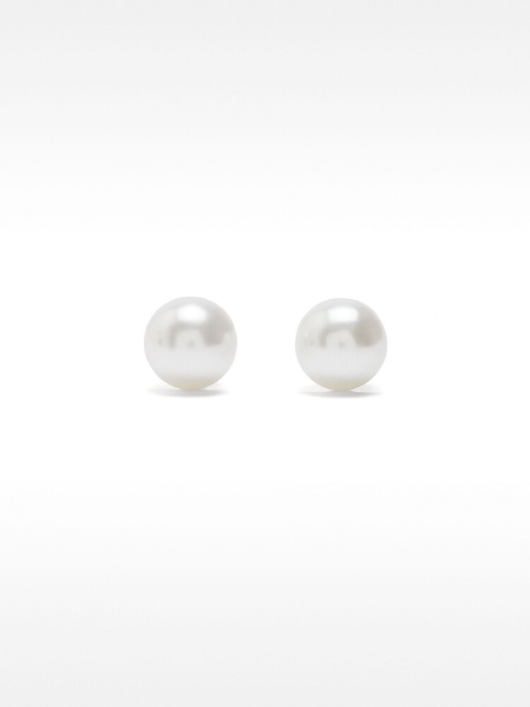 Pendientes Con Perlas beige
