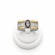 Anillo plata y oro con zirconia Anillo plata y oro con zirconia