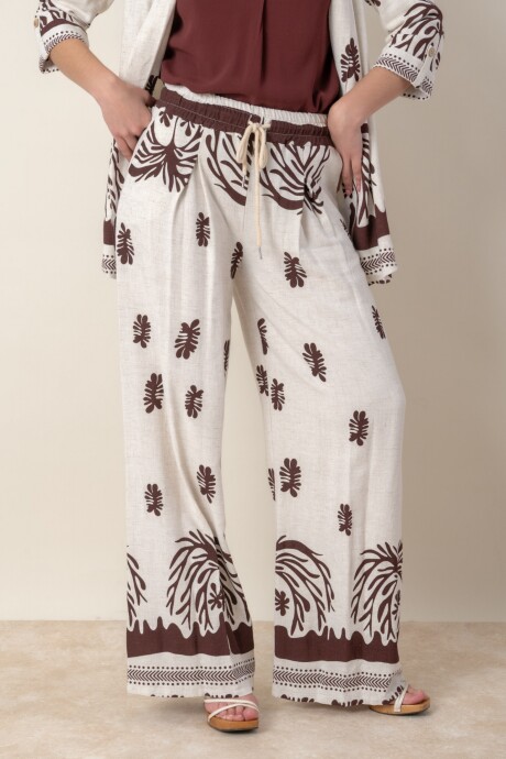 PANTALON OURANIA Chocolate