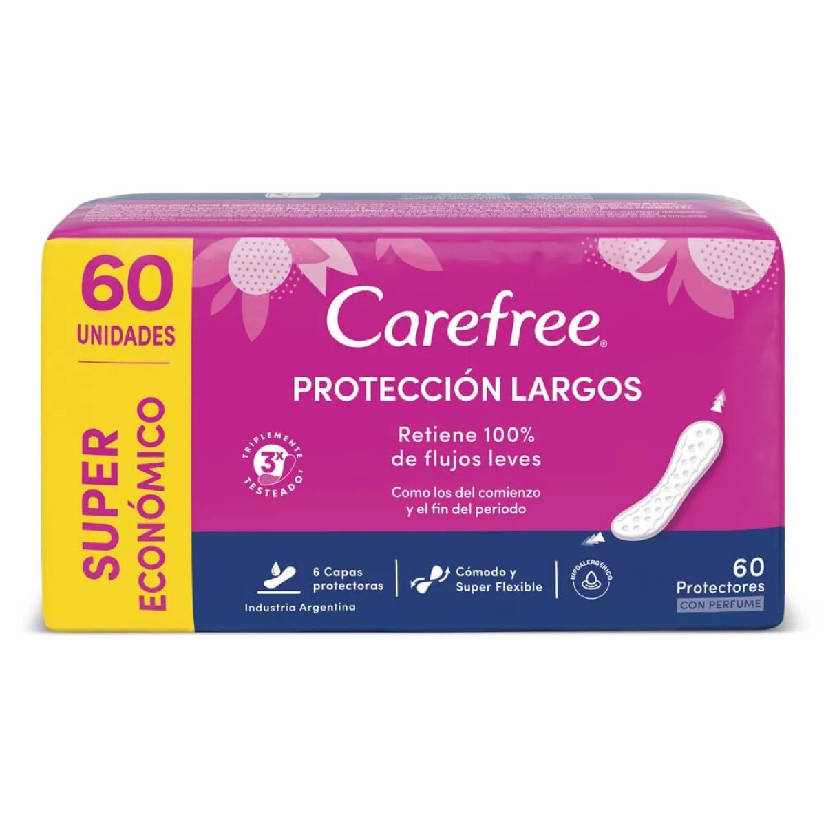 Protectores Diarios Carefree Largo 60 Unidades 