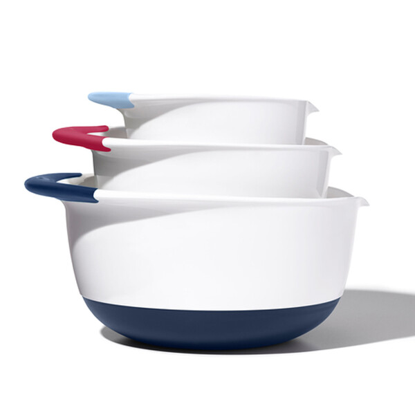 OXO GG JUEGO DE 3 TAZONES MEZCLADORES - NUEVOS MANGOS DE COLORES N/A