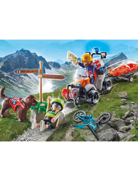 Playmobil rescate ciclista en la montaña 58 piezas Playmobil rescate ciclista en la montaña 58 piezas