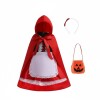 Disfraz Infantil Caperucita- Talle M Rojo