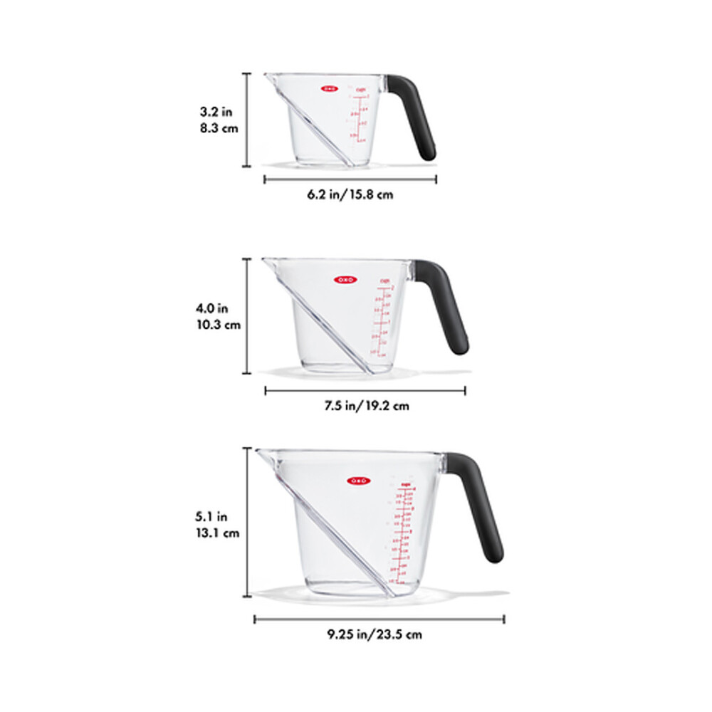 OXO GG JUEGO DE 3 PIEZAS DE TAZA MEDIDORAS EN TRITAN N/A