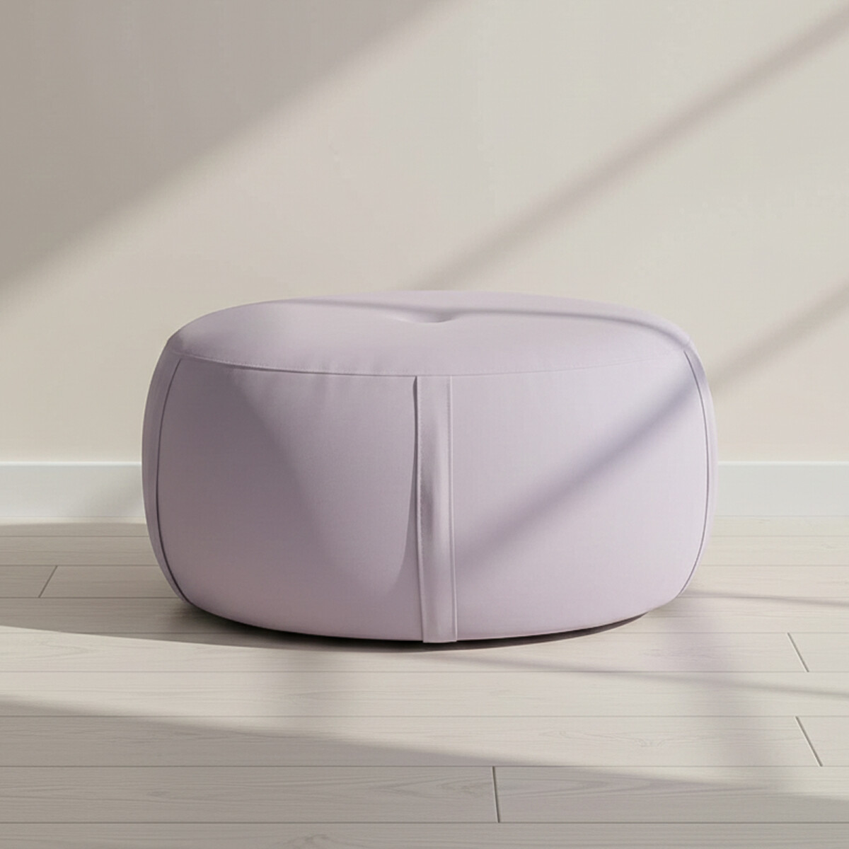 PUFF - TELA NATURAL-BEIGE OLTEN BEIGE CLARO 