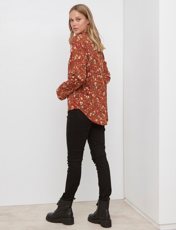 Blusa Floral TOSTADO/MULTI