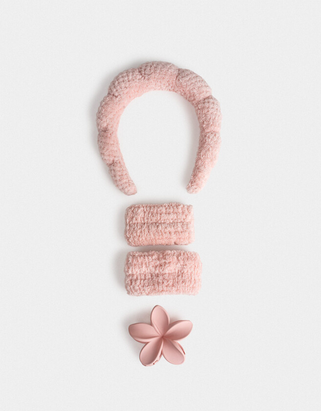 Accesorios Pelo Set Hawaianas Set De Accesorios De Pelo - Rosa Polvo