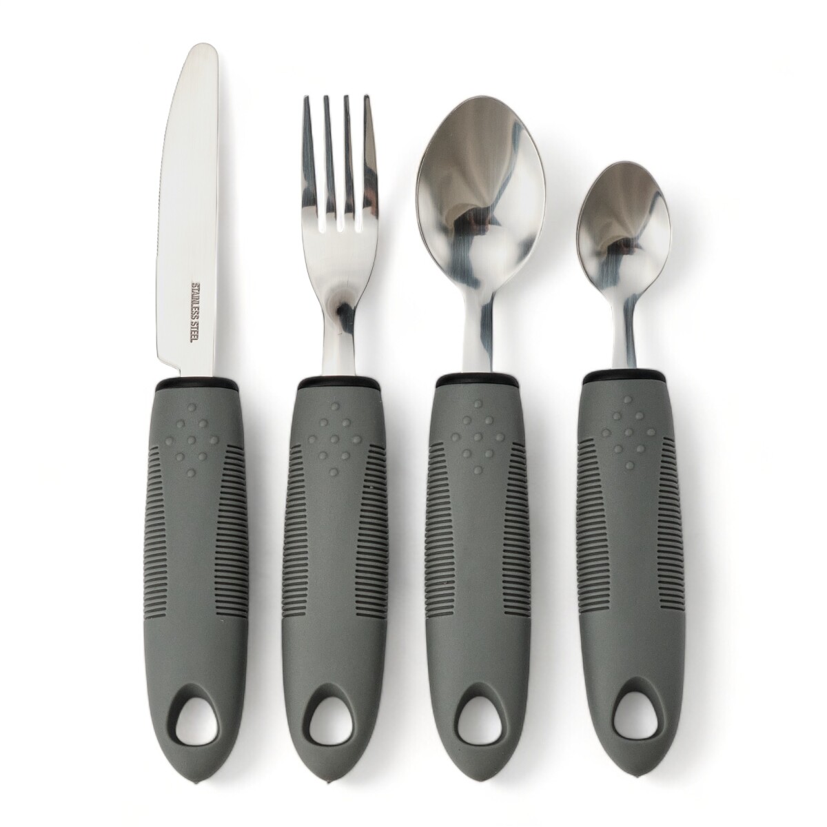 Set Cubiertos Adaptados Artritis, Temblor Manos 