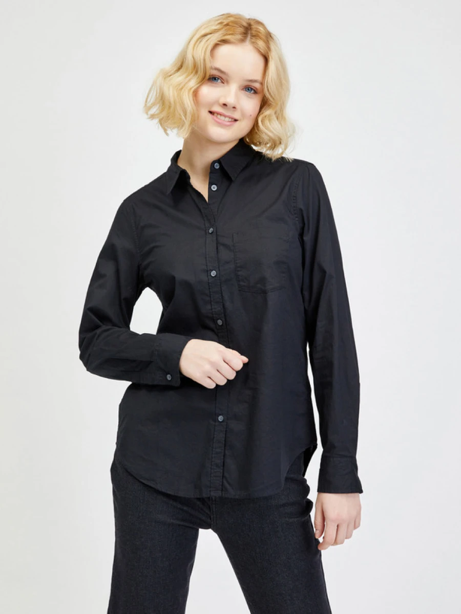 Camisa Clasica Mujer - True Black 