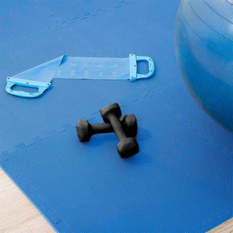 Piso Goma Eva Tatami Encastrable 1x1mts X1cm Gimnasio Azul