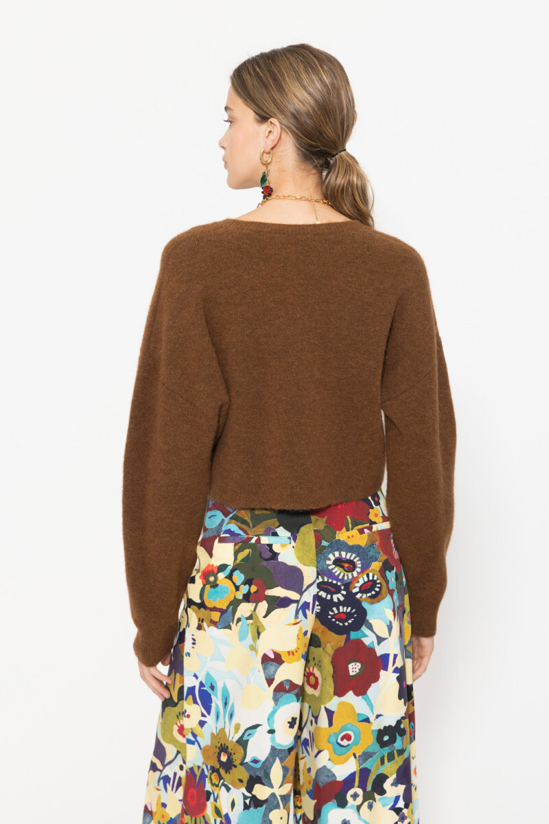 SWEATER NORTH Marron